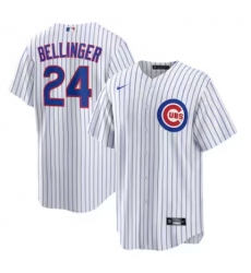 Men's Nike Chicago Cubs #24 Cody Bellinger White-Royal Home Official Replica Player Jersey