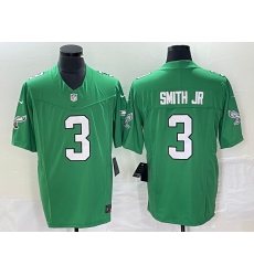 Men's Nike Philadelphia Eagles #3 Nolan Smith Green 2023 F.U.S.E. Vapor Limited Throwback Stitched Football Jersey