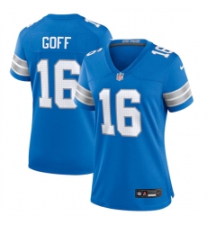 Women's Detroit Lions #16 Jared Goff Blue Stitched Jersey(Run Smaller) Women's Detroit Lions #16 Jared Goff Blue Stitched Jersey(Run Smaller)