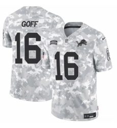 Youth Detroit Lions #16 Jared Goff 2024 F U S E Arctic Camo Salute To Service Limited Stitched Jersey Youth Detroit Lions #16 Jared Goff 2024 F U S E Arctic Camo Salute To Service Limited Stitched Jersey