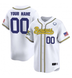 Men's Savannah Bananas Active Player Custom White Vapor Limited Stitched Baseball Jersey
