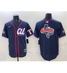 Men's American League Texas Rangers Team Big Logo Navy 2025 All-Star Edition Limited Stitched Baseball Jersey