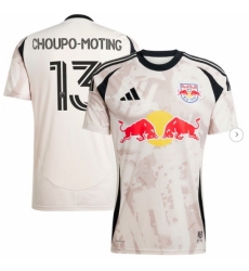 Men New York Red Bulls Eric Maxim Choupo Moting adidas Tan 2025 Stone Kit Replica Player Jersey