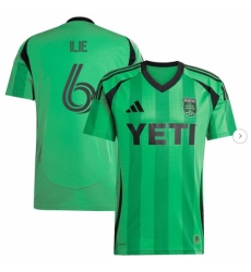 Mens Austin FC Ilie Sanchez adidas Green 2025 The Heartbeat Kit Replica Player Jersey