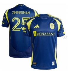 Mens Nashville SC Walker Zimmerman adidas Navy 2025 The Heart Of Nashville Kit Authentic Player Jersey