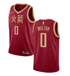 Men's Nike Houston Rockets #0 De'Anthony Melton Swingman Red NBA Jersey - 2018 19 City Edition