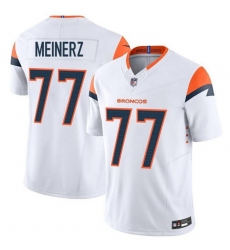 Men's Denver Broncos #77 Quinn Meinerz White F.U.S.E. Vapor Limited Football Stitched Jersey