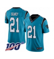 Men's Carolina Panthers #21 Da'Norris Searcy Blue Alternate Vapor Untouchable Limited Player 100th Season Football Jersey