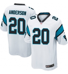 Men's Nike Carolina Panthers #20 C.J. Anderson Game White NFL Jersey
