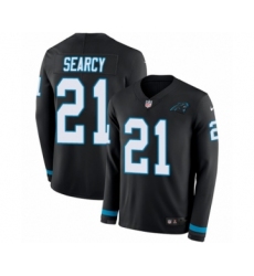 Men's Nike Carolina Panthers #21 Da'Norris Searcy Limited Black Therma Long Sleeve NFL Jersey