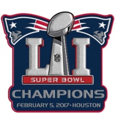 Stitched 2017 New England Patriots Super Bowl LI Champions Jersey Patch