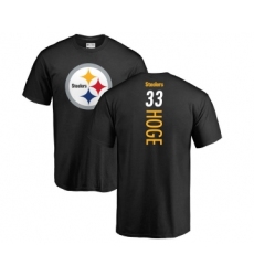 Football Pittsburgh Steelers #33 Merril Hoge Black Backer T-Shirt