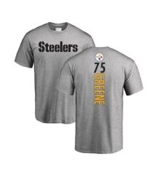 Football Pittsburgh Steelers #75 Joe Greene Ash Backer T-Shirt