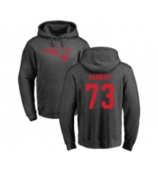 Football New England Patriots #73 John Hannah Ash One Color Pullover Hoodie