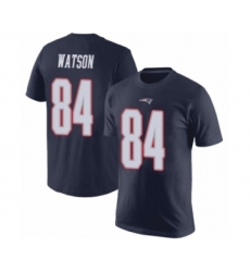 Football New England Patriots #84 Benjamin Watson Navy Blue Rush Pride Name & Number T-Shirt