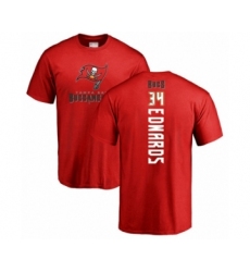 Football Tampa Bay Buccaneers #34 Mike Edwards Red Backer T-Shirt