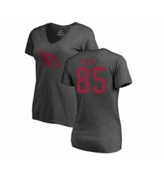 Football Women's Arizona Cardinals #85 Charles Clay Ash One Color T-Shirt