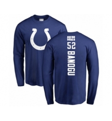 Football Indianapolis Colts #52 Ben Banogu Royal Blue Backer Long Sleeve T-Shirt