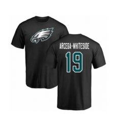 Philadelphia Eagles #19 JJ Arcega-Whiteside Black Name & Number Logo T-Shirt