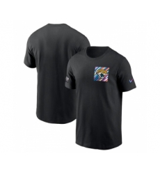 Men's Jacksonville Jaguars Black 2023 Crucial Catch Sideline Tri-Blend T-Shirt