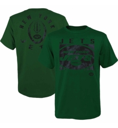 Men's New York Jets Green Preschool Liquid Camo Logo T Shirt