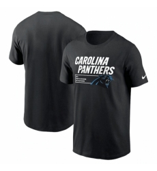 Men's Carolina Panthers Black Division Essential T Shirt