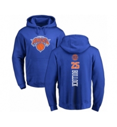 Basketball New York Knicks #25 Reggie Bullock Royal Blue Backer Pullover Hoodie