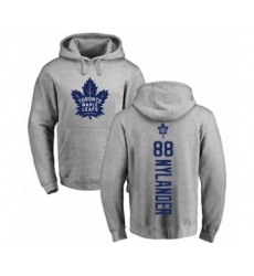 Hockey Toronto Maple Leafs #88 William Nylander Ash Backer Pullover Hoodie