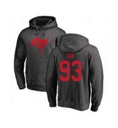 Football Tampa Bay Buccaneers #93 Ndamukong Suh Ash One Color Pullover Hoodie