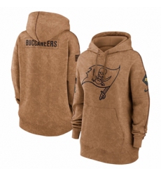Women's Tampa Bay Buccaneers Nike Brown 2023 Salute to Service Pullover Hoodie