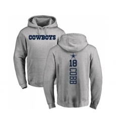 Football Dallas Cowboys #18 Randall Cobb Ash Backer Pullover Hoodie