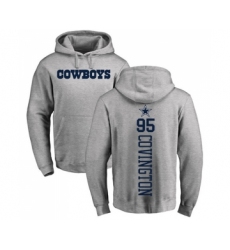 Football Dallas Cowboys #95 Christian Covington Ash Backer Pullover Hoodie