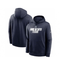 Men's Dallas Cowboys Navy Fan Gear Local Club Pullover Hoodie
