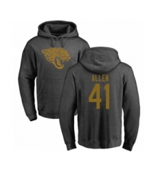 Football Jacksonville Jaguars #41 Josh Allen Ash One Color Pullover Hoodie
