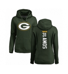 Football Women's Green Bay Packers #31 Adrian Amos Green Backer Hoodie