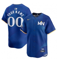 Men's Minnesota Twins Active Player Custom Royal 2024 City Connect Limited Stitched Baseball Jersey