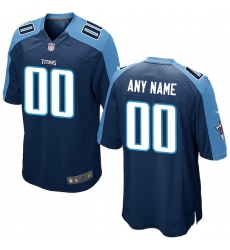 Men's Tennessee Titans Nike Navy Custom Game Jersey