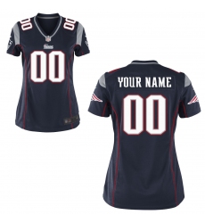 Women's New England Patriots Nike Navy Blue Custom Game Jersey