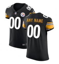 Men's Pittsburgh Steelers Nike Black Vapor Untouchable Custom Elite Jersey