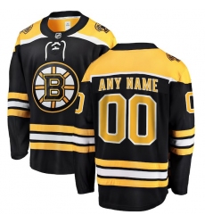 Men's Boston Bruins Fanatics Branded Black Home Breakaway Custom Jersey