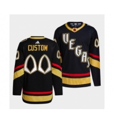 Men's Vegas Golden Knights Active Player Custom 2022 Black Reverse Retro 2.0 Stitched Jersey