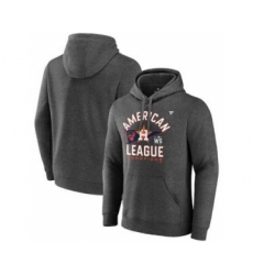 Men's Houston Astros 2021 Heathered Charcoal American League Champions Locker Room Pullover Baseball Hoodie