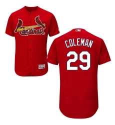 Men's Majestic St. Louis Cardinals #29 Vince Coleman Red Alternate Flex Base Authentic Collection MLB Jersey