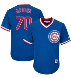 Youth Majestic Chicago Cubs #70 Joe Maddon Replica Royal Blue Cooperstown Cool Base MLB Jersey