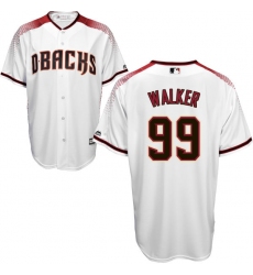 Men's Majestic Arizona Diamondbacks #99 Taijuan Walker Replica White Home Cool Base MLB Jersey