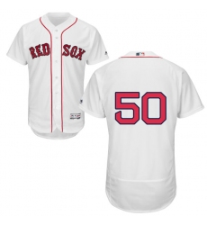 Men's Majestic Boston Red Sox #50 Mookie Betts White Home Flex Base Authentic Collection MLB Jersey