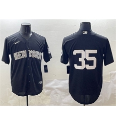 Men's New York Yankees #35 Cody Bellinger Black Cool Base Stitched Baseball Jersey