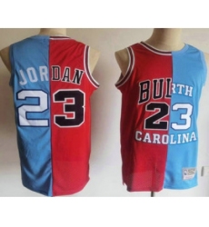 Men's Chicago Bulls #23 Michael Jordan Blue Red Two Tone Stitched Hardwood Classic Swingman Jersey
