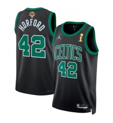 Men's Boston Celtics #42 Al Horford Black 2024 Finals Champions Statement Edition Stitched Basketball Jersey