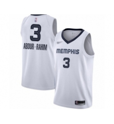 Women's Memphis Grizzlies #3 Shareef Abdur-Rahim Swingman White Finished Basketball Jersey - Association Edition